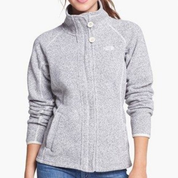 The North Face 'Crescent' Full Zip Up Fleece Jacket Sweatshirt Coat Purple - XL - Picture 2 of 12